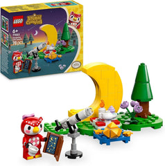LEGO Animal Crossing Stargazing cu Eufemia, set de construcție pentru copii, set de jocuri video pentru jocuri de rol imaginative, jucărie pentru fete și băieți de la 6 ani, jucărie pentru animale cu figuri 77053 Seturi de constructie Besuche den LEGO-Store Titlu implicit