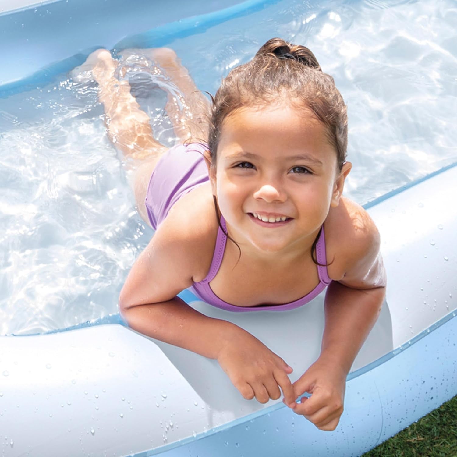 Piscină dreptunghiulară Intex - Piscină supraterană pentru copii - Piscină pentru copii - 166 x 100 cm x 25 cm - Pentru 2+ ani