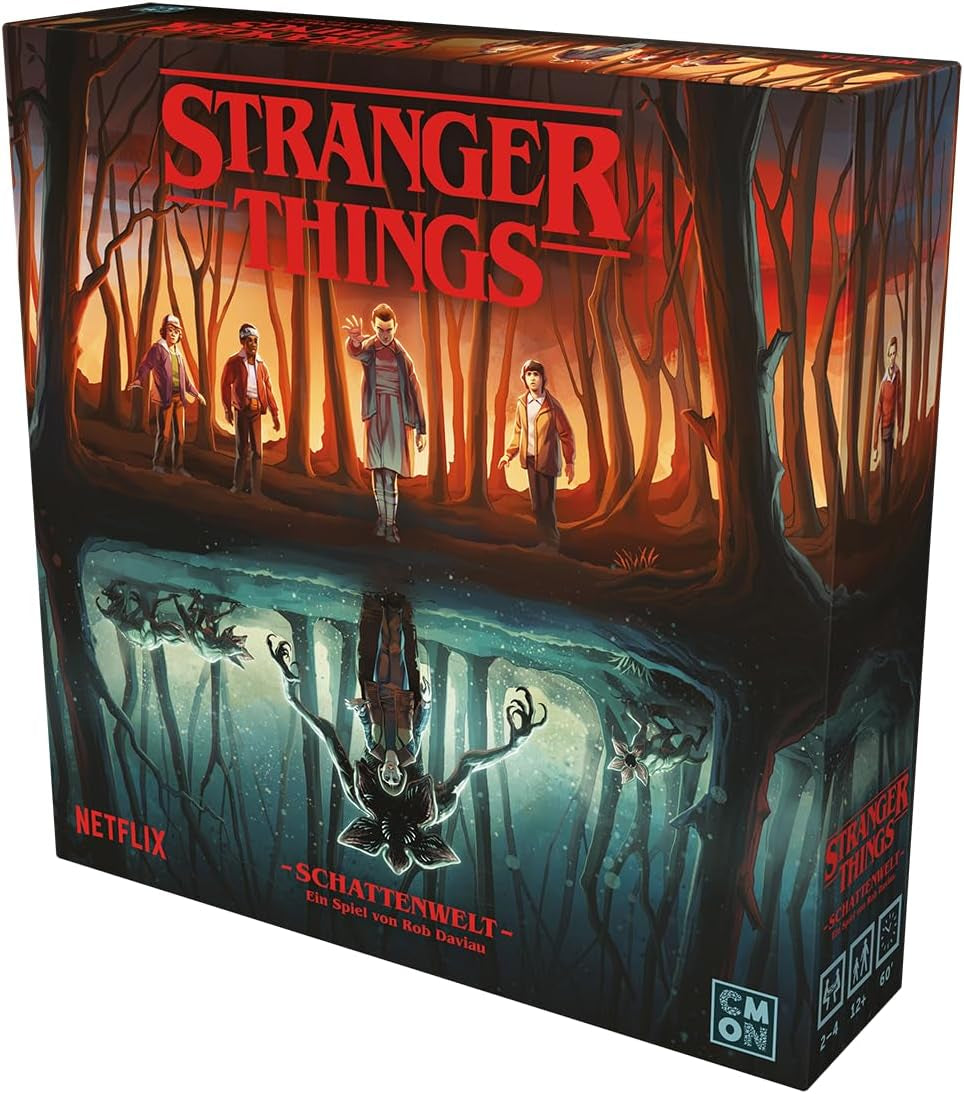 Stranger Things: Shadow World, Joc pentru experți, Joc de societate, 2-4 jucători, Vârste 12+, 60 de minute, Germană, Multicolor, Colorat