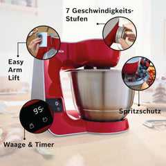 Robot de bucătărie Bosch Seria 4 MUM5X720, cântar integrat, bol din oțel inoxidabil 3.9L, mixer 1.25L, 1000W Accesorii Hrana si Alaptare Bebe Naty Shop