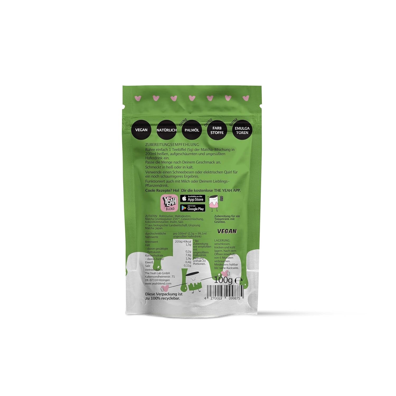 Latte verde cu matcha