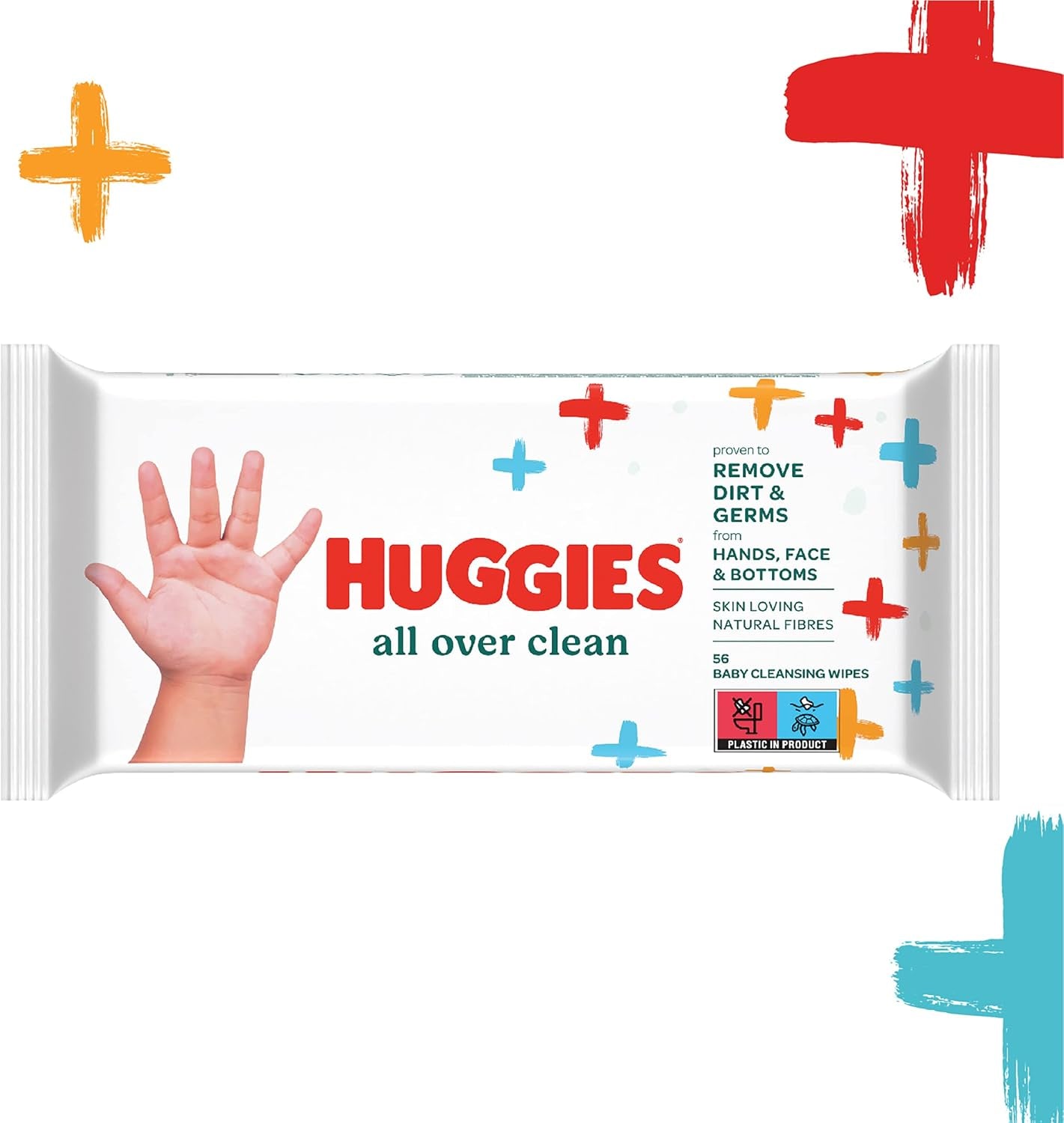 Șervețele umede Huggies pentru bebeluși, curățenie generală, pentru întregul corp, discrete și proaspete, 10 x 56 de șervețele, cutie lunară