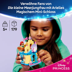 LEGO ǀ Disney Princess Arielles Magisches Mini-Schloss - Spielzeug Schloss aus Die kleine Meerjungfrau mit Einer Mikro Puppe, Tierfiguren Sebastian & Fabius - Geschenk für Mädchen ab 5 Jahren - 43285