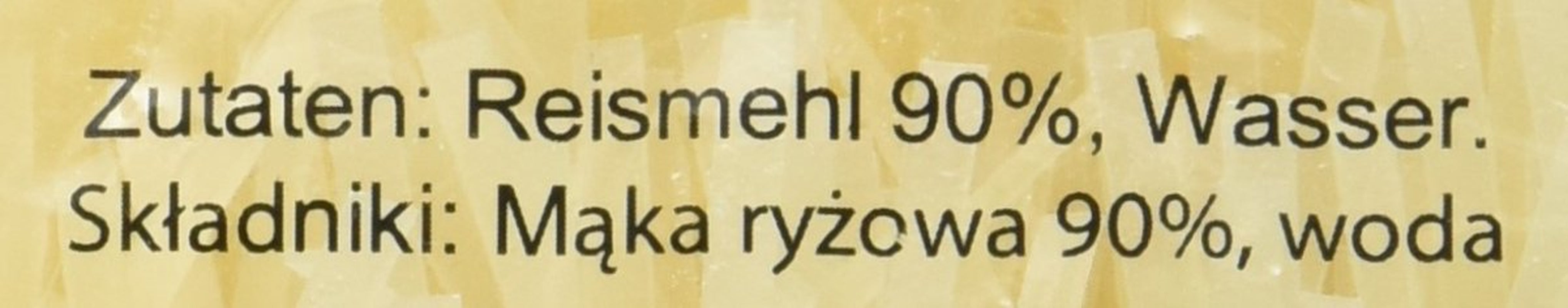 Tăiței de orez – thailandezi, tăiței panglică de orez cu lățimea de 3 mm, preparați din făină de orez – 17 x 400 g