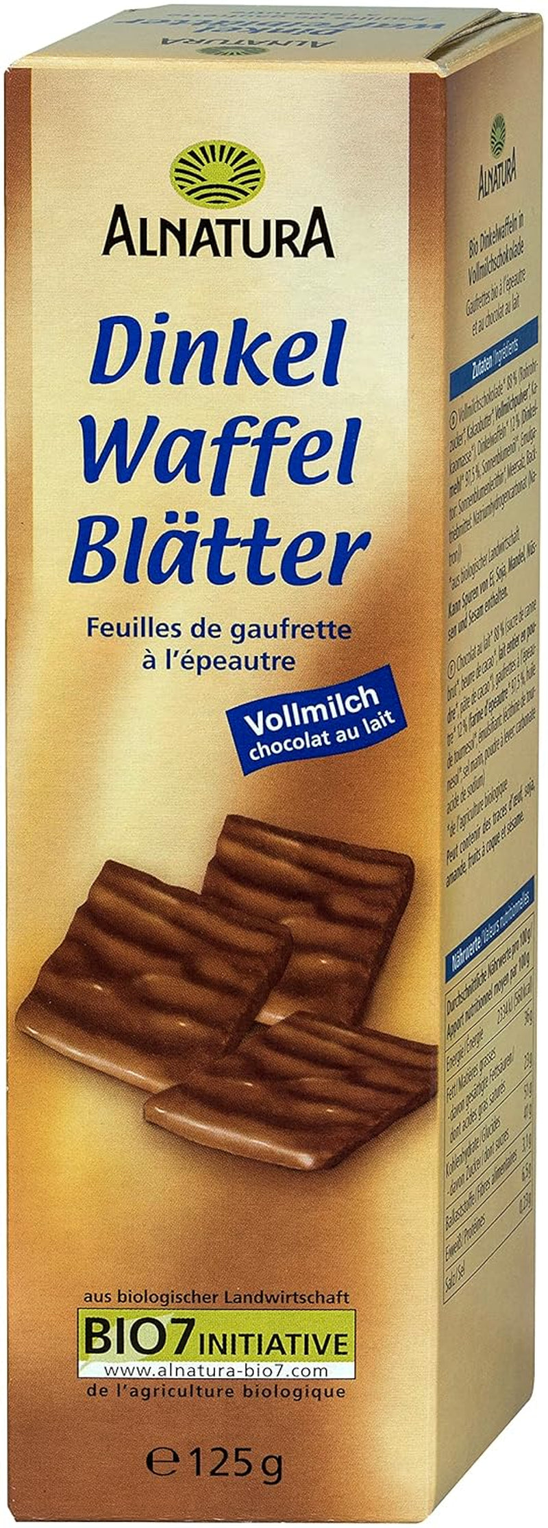 Foi de napolitană din spelta organică, lapte integral, 125g