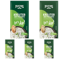 Fuchs Gewürze - Let's dip! Kräuter der Provence Gewürzzubereitung, Gewürz für Kräuterquarkdip, 7,5 g im Beutel