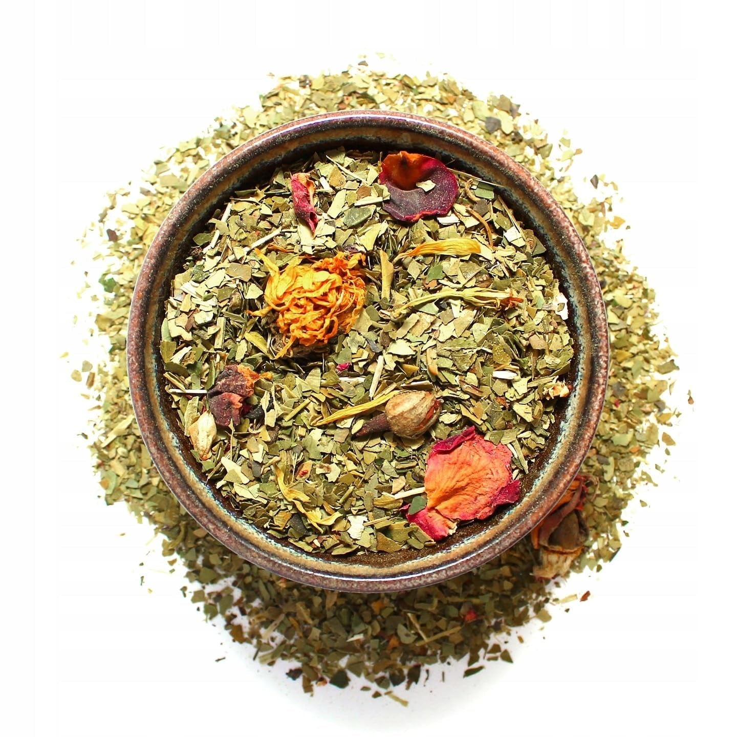 Yerba  LAS FLORES 1 kg ● Ceai Yerba Mate cu piersici braziliene ● Iasomie ● Ceai Mate din frunze de mate ● Arome naturale ● Ceai Yebra Mate cu guarana 50 g ● Ceai Yerba Mate cu frunze întregi 1050 g ● Vegan