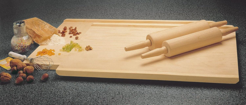 Sucitor Zenker cu rulment de alunecare Ø 6 x 44 cm PATISSERIE, sucitor ca accesoriu de copt, rolă de aluat din lemn pentru întinderea aluatului (culoare: maro), cantitate: 1 bucată