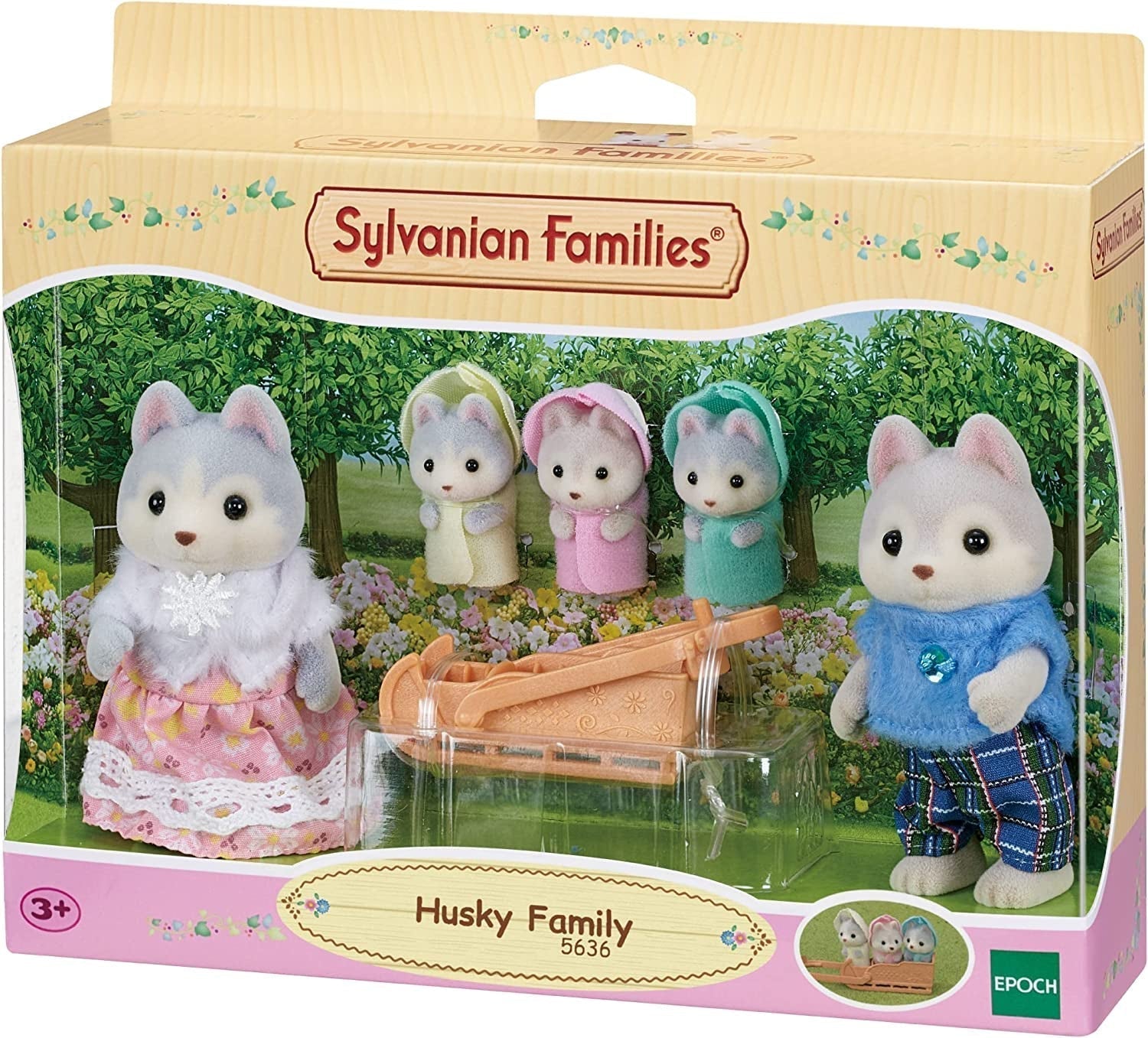 Sylvanian Families L5636 Familia Husky Papusi Naty Shop