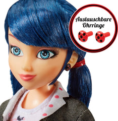 BANDAI – Miraculous Ladybug – Păpușă la modă Marinette și Ladybug – Păpușă articulată 26 cm cu 2 ținute – Păpușă articulată Miraculous Toy – Jucărie pentru copii de la 4 ani în sus – P50355