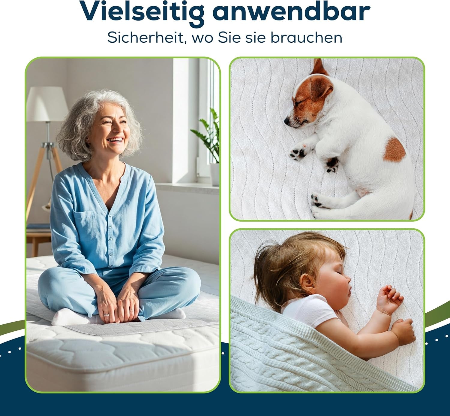 Sensalou, saltea pentru incontinență 90x160 cm, saltea impermeabilă pentru incontinență, lavabilă, respirabilă