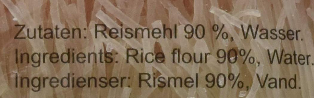 Tăiței de orez Ricefield, vermicelli, 0,8 mm, Bun Gao, pachet de 6 (6 x 400 g)