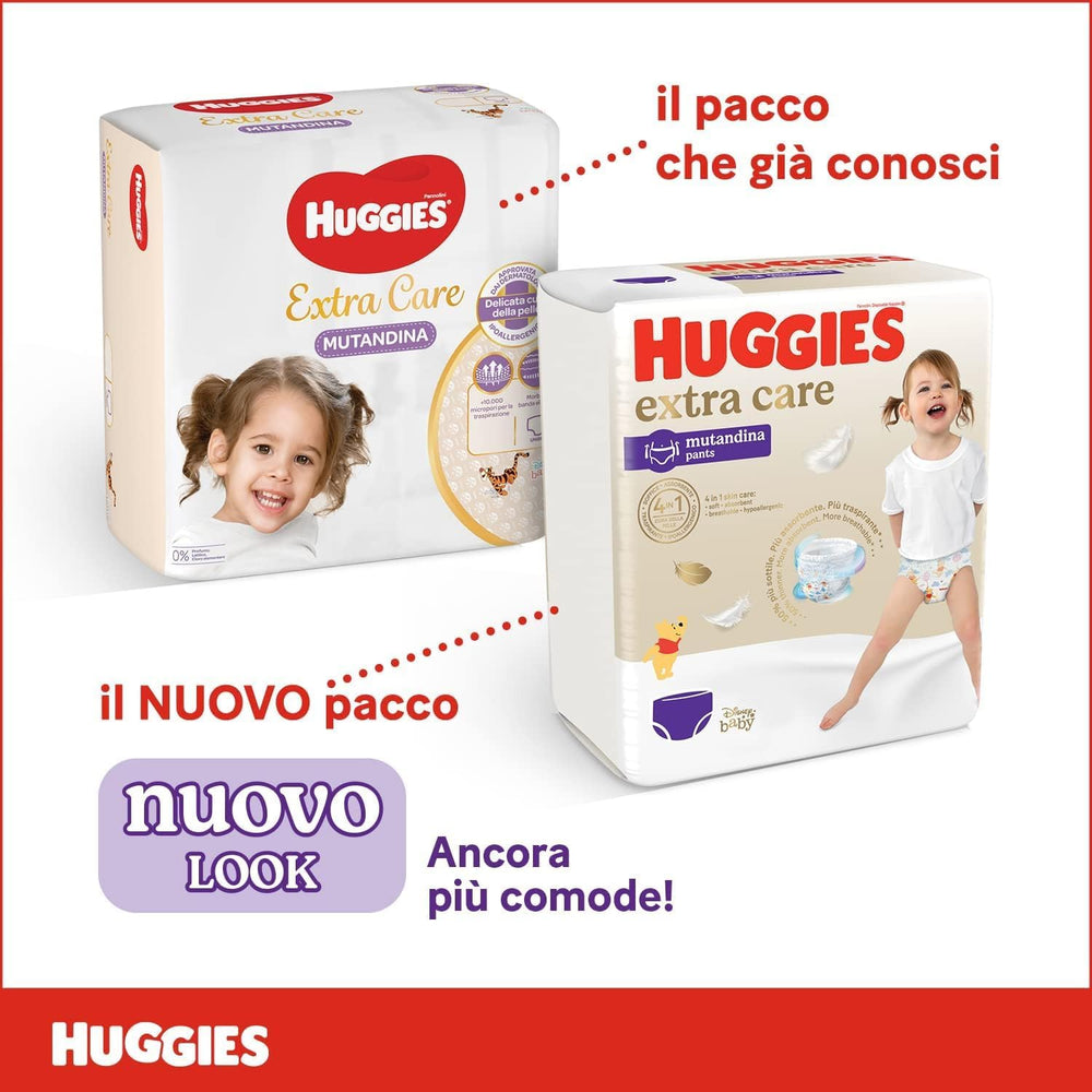 Scutece Huggies Extra Care, ultra absorbante, mărimea 5 (12-17 kg), 68 bucăți