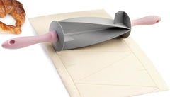 RODILLO CORTADOR DE Croissant, plastic, gri/roz, 18 x 18 x 10 cm