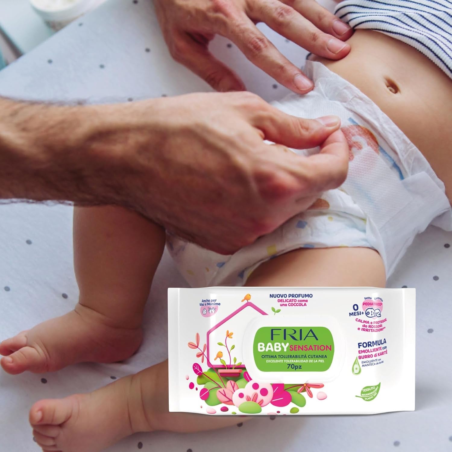 Baby Sensations cu capac, 72 de șervețele umede, șervețele demachiante pentru îngrijire personală, unisex, pentru copii