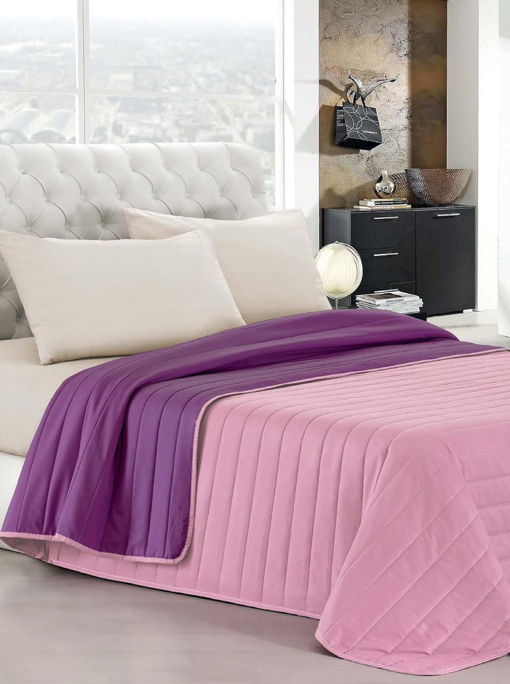 Lenjerie de pat italiană Estivo pat simplu, lenjerie, Aqua, 170 X 270 Cm Plapumi si pilote Naty Shop Viola/Lilla 170 X 270 Cm