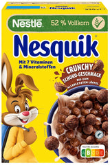 Nesquik Nestlé Nesquik Crunchy Breakfast, Cereale cu ciocolată și cereale integrale, 1 pachet (1 x 330g)