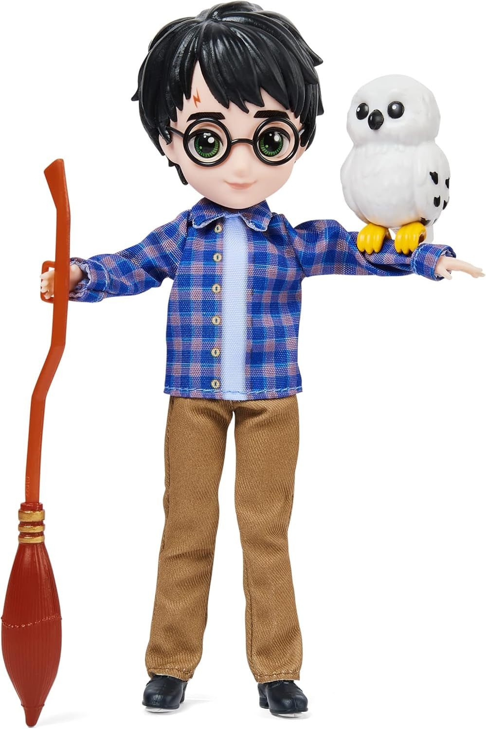 Wizarding World Harry Potter - Geschenkset mit 20,3 cm großer Harry Potter Puppe inklusive Besen, Tarnumhang und weiterem Zubehörteilen