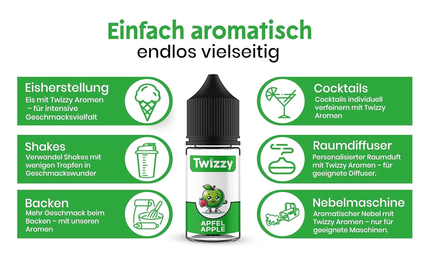 Twizzy, Aroma concentrata Mere, 30 ml Arome Naty Shop