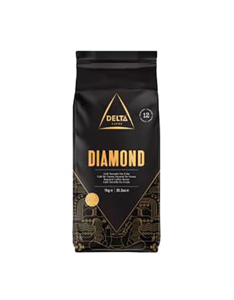 Boabe de cafea Delta Diamond 1 kg – Aromă intensă, prăjire premium, boabe întregi