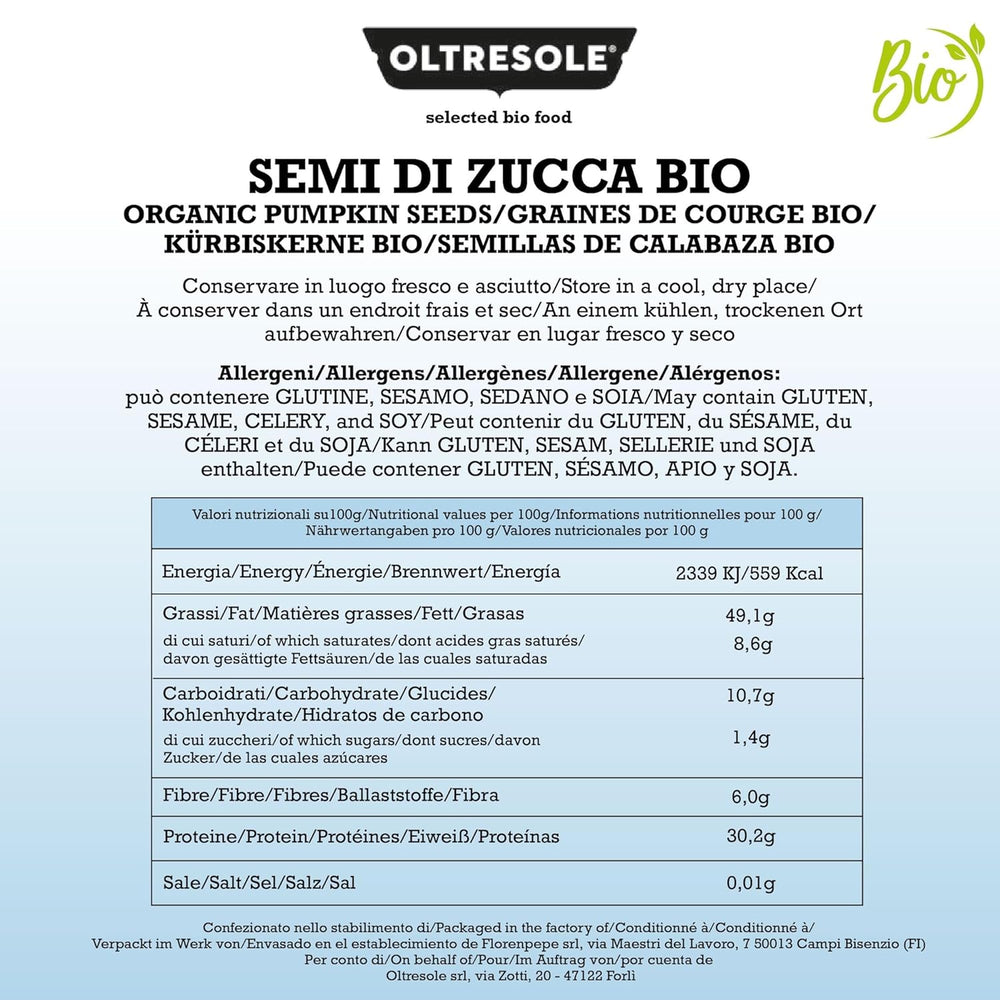 Semințe de dovleac organice decojite 3 kg, Semințe organice crude, uleioase, neprăjite și nesărate, ideale ca gustare sau pentru salate, dimensiune convenabilă