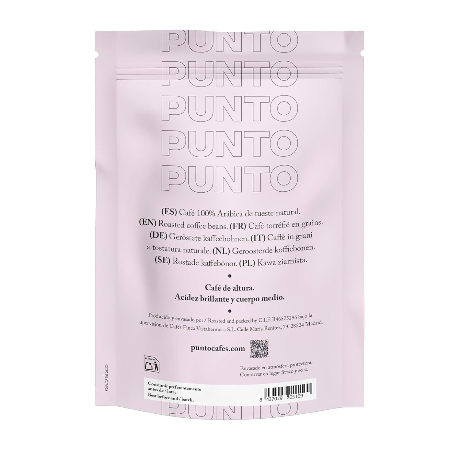 – Cafea etiopiană măcinată – 250 g – Cafea specială – Prăjire medie – 100% Arabica – Note de miere, scorțișoară și ciocolată – Aciditate intensă – Corp mediu