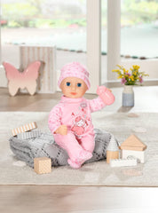 Păpușă moale Annabell Little Annabell 36cm, cu corp din pânză și ochi adormiți, 36cm, 709870 Zapf Creation