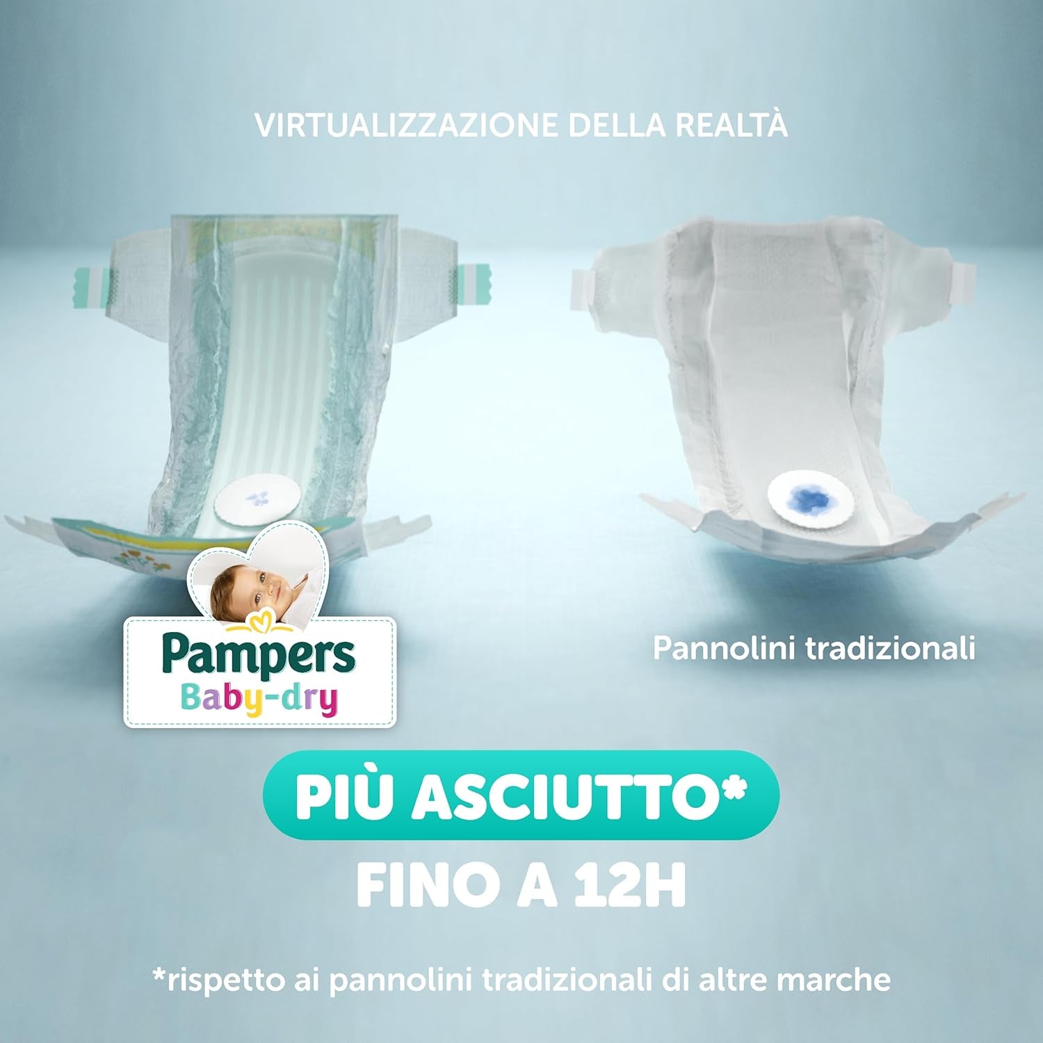 Pampers Baby Dry Maxi Mărimea 4 (7-18 kg), 200 de scutece + 500 de puncte de îmbrățișare suplimentare gratuite