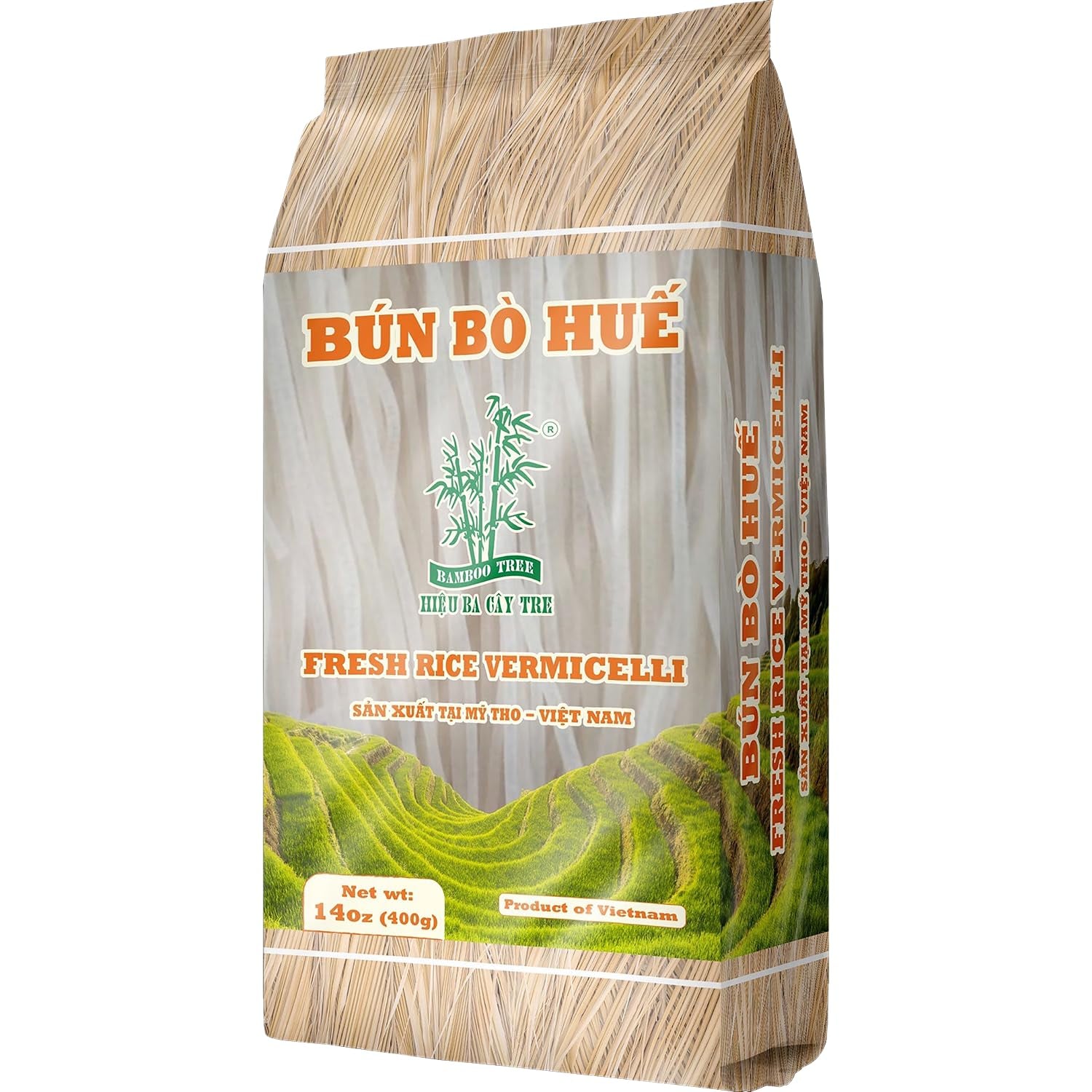 BAMBOO TREE - Tăiței de orez Bun Bo Hue - (1 X 400 G)