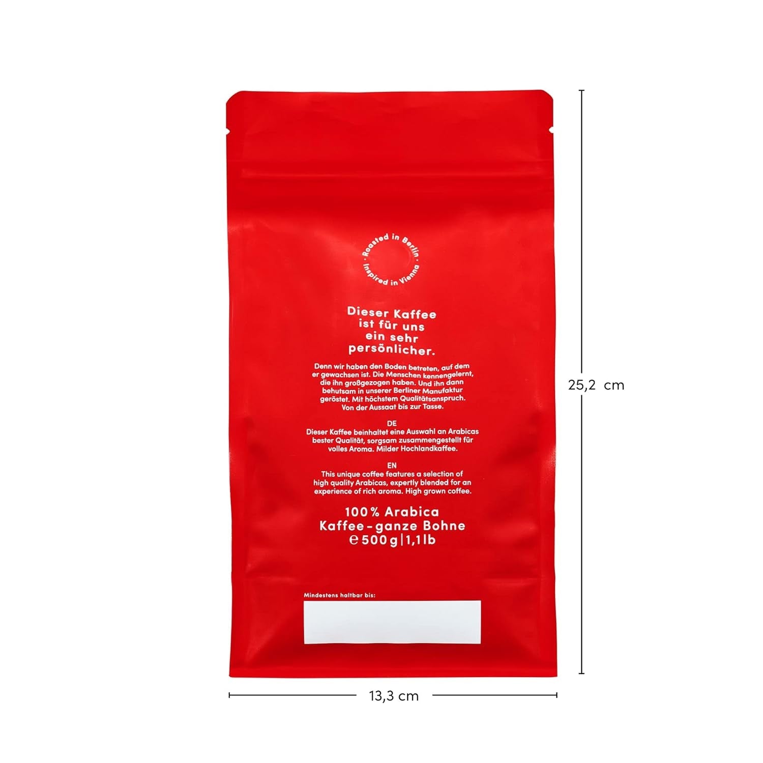 Buena Vista Primèro Espresso Blend - 100 % Arabica Kaffee aus Jamaica, Guatemala, Panama & Brasilien - Berliner Röstung, ausgewogen-luxuriös, Espresso für Genießer & Gastronomie