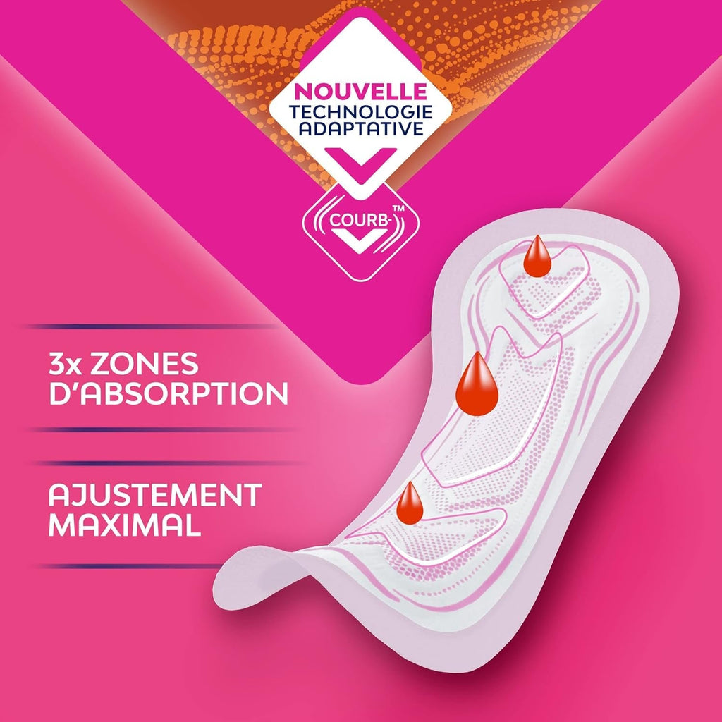 Prosoape sanitare Ultra Regular - Flux moderat - 32 de șervețele în pungi individuale