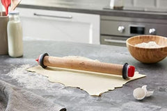 67142 Sucitor din lemn de fag 34 cm cu inel pentru vin, lemn, maro, 42 x 6 x 6 cm