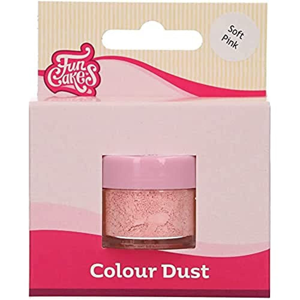 Funcakes Color Dust Pink Pal: Pudră de colorant alimentar, pentru decorarea torturilor, certificată Halal