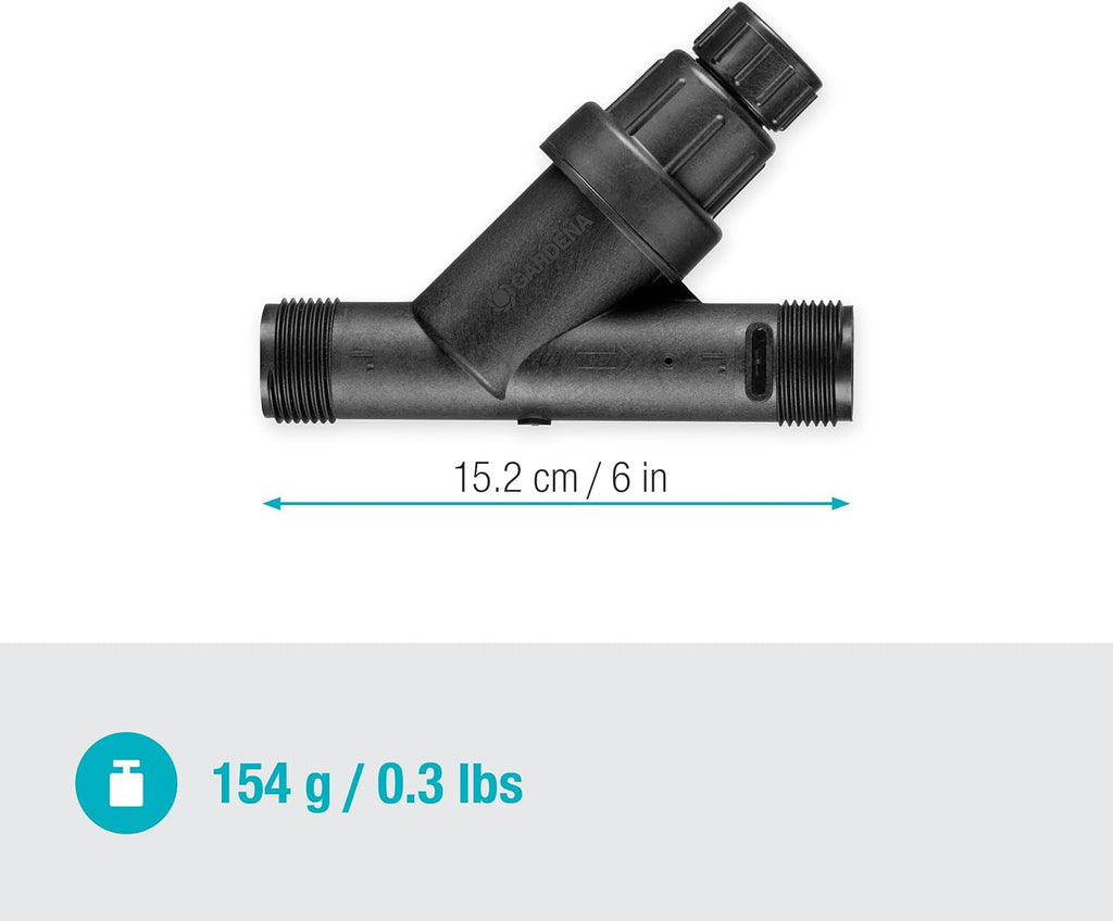 Reductor de presiune pentru sistem de irigații Gardena: Regulator de presiune pentru o presiune constantă a apei de maximum 3,1 bar, accesoriu pentru irigarea grădinii pentru compensarea fluctuațiilor de presiune (8200-20)