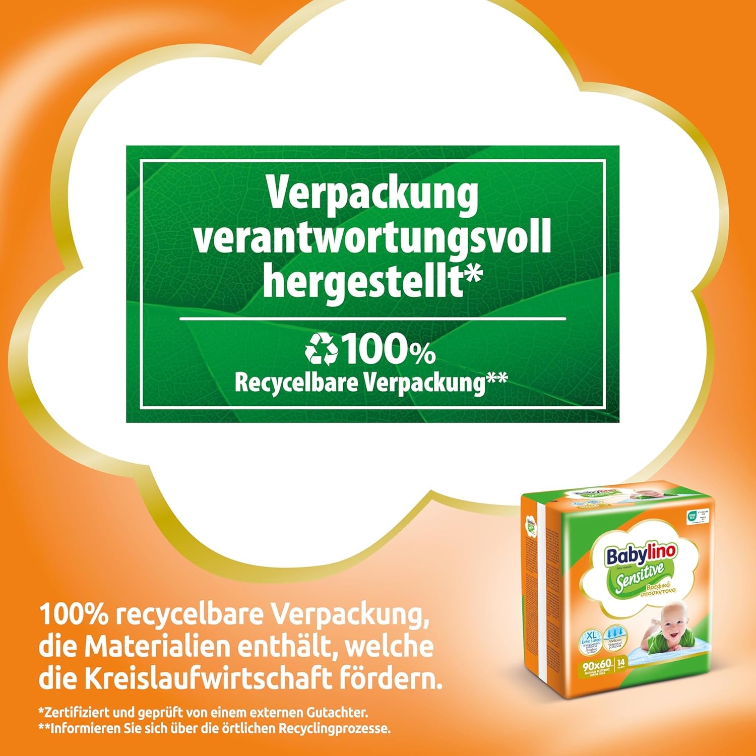 Șervețele umede sensibile, 90 x 60 cm, extra absorbante, 14 bucăți