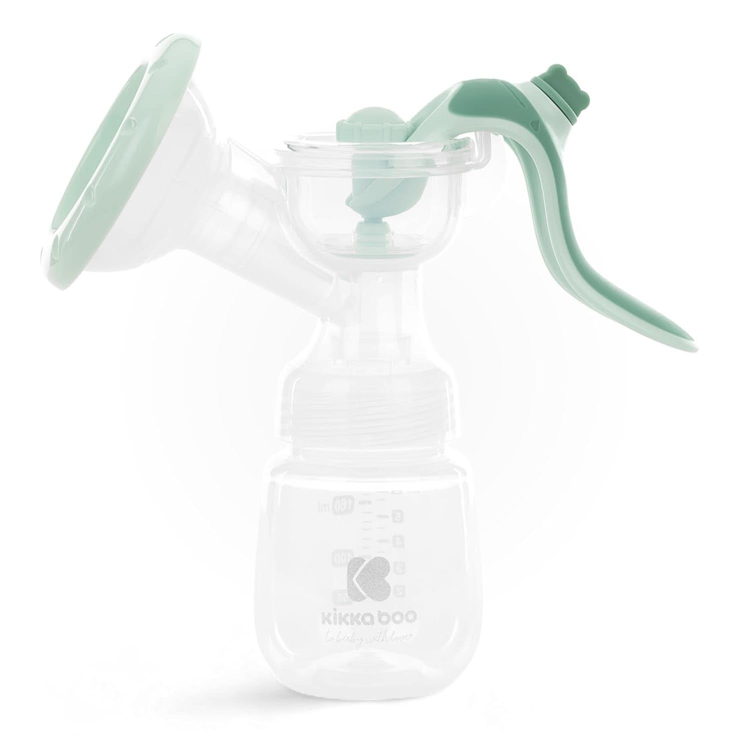 Pompă de sân Kikkaboo ELSIE, manuală cu 2 moduri, putere de aspirație reglabilă, cupă din silicon moale Accesorii Hrana si Alaptare Bebe Naty Shop