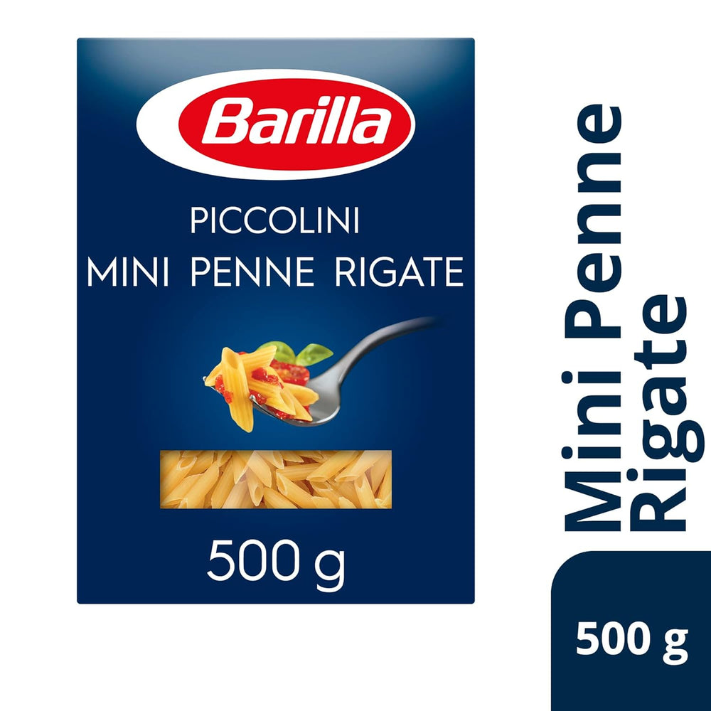 Paste Barilla Piccolini Mini Penne Rigate, 500g