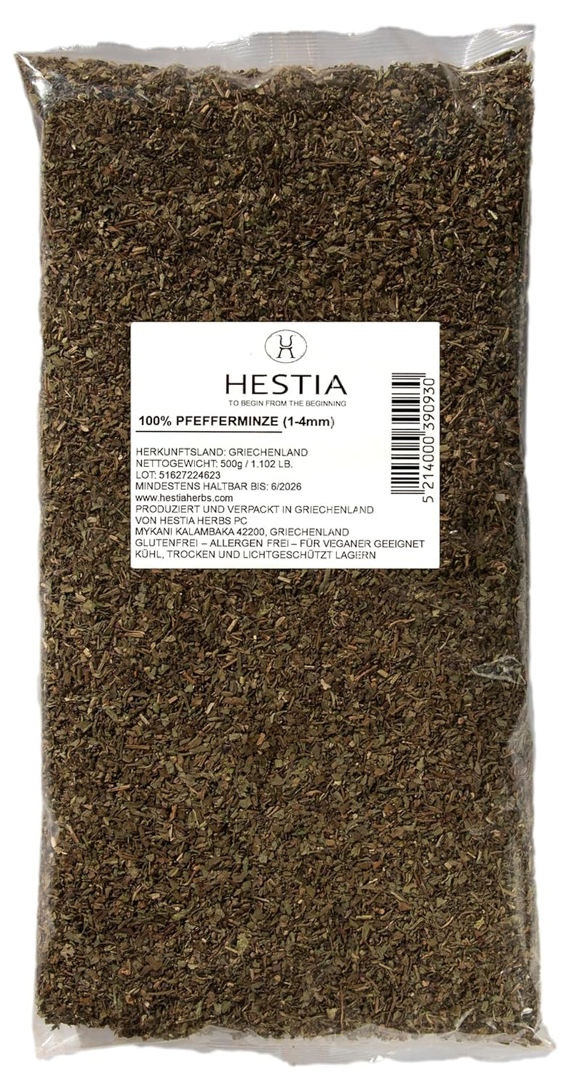 Hestia Herbs Griechischer getrockneter Oregano 500 g, Allergenfrei – Vegan – GVO-frei