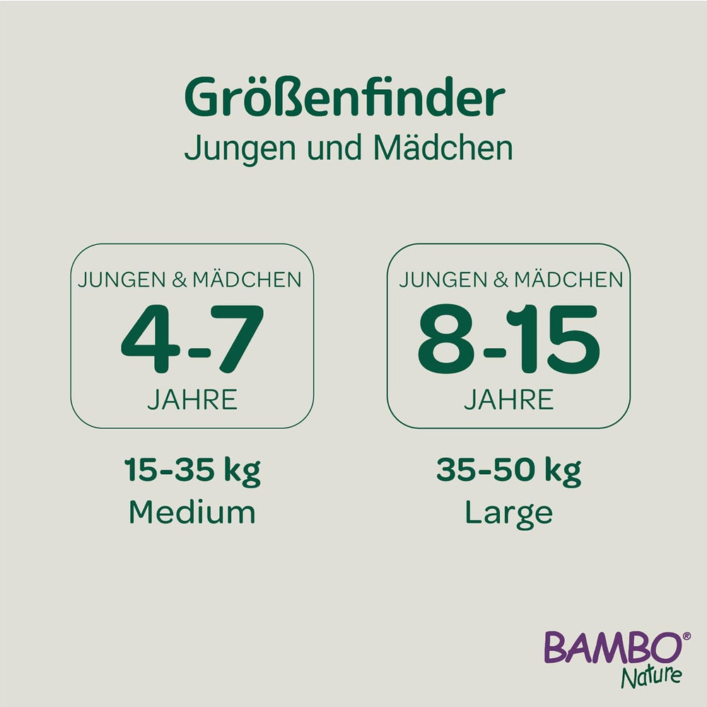 Scutece Bambo Dreamy Nighttime Pull-Up, mărime mare (35–50 kg/77–110 lbs), pachet de 10 | Scutece pull-Up pentru copii | Chiloți de noapte ultra-absorbanți pentru enurezis