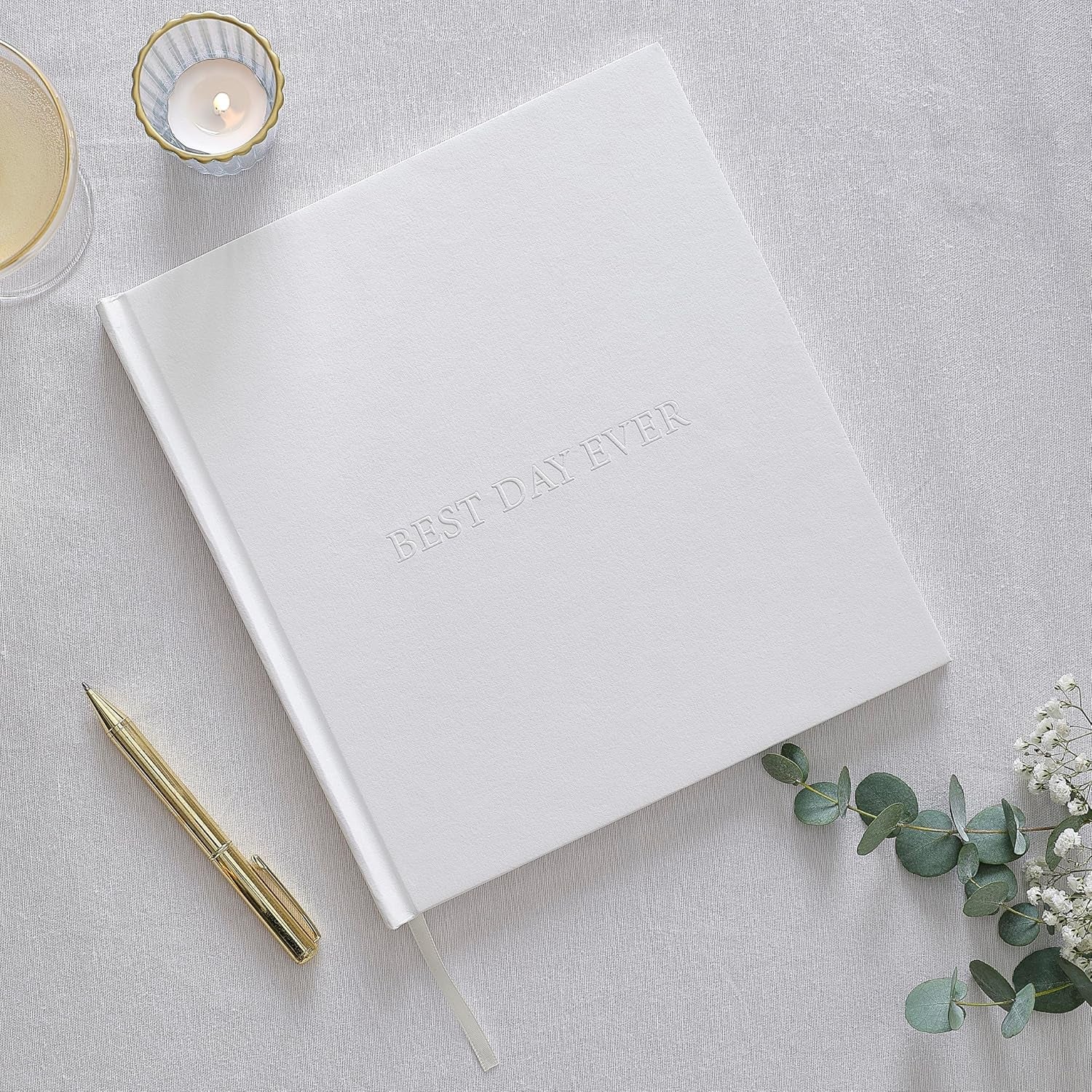 'Mănâncă, bea și fii căsătorit' Șervețele din hârtie albă pentru masa de nuntă 16 pachete