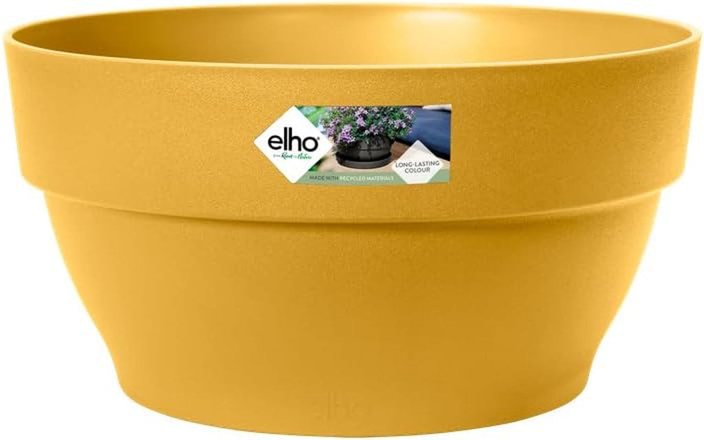 elho Vibia Campana Bowl 27 - Ghiveci de flori pentru exterior - Ø 27,0 x H 14,0 cm - Negru/Antracit
