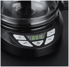 Cafetieră Russell Hobbs [Temporizator digital, Cap de duș pentru extracție și aromă optime] Textures+ (1 până la 12 cești, carafă de sticlă de 1,25 l, placă de încălzire, sistem anti-picurare) Cafetieră cu filtru 22620-56