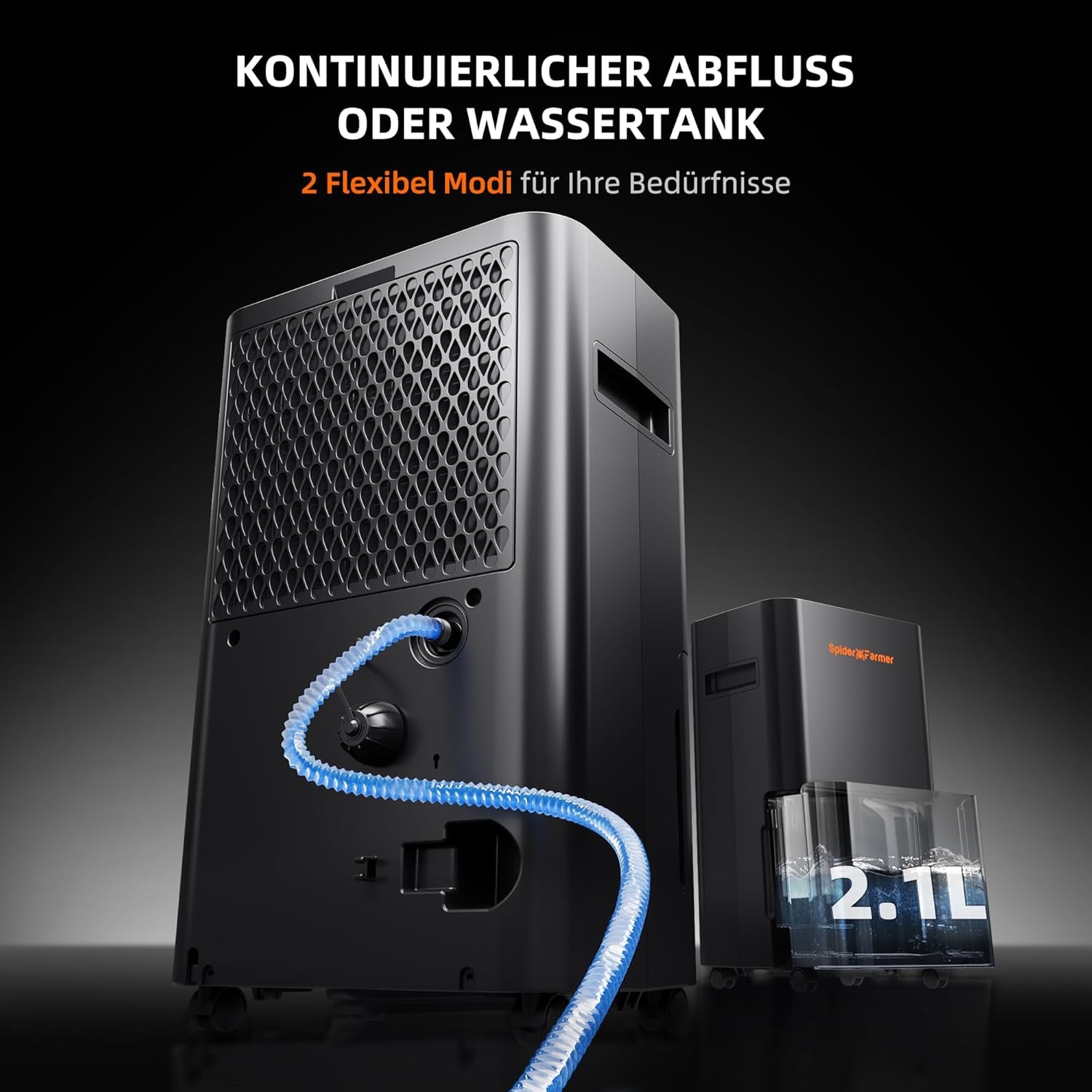 Dezumidificator SPIDER FARMER, Dezumidificator pentru plante de 12L cu control al umidității, Control prin aplicație, Funcție de temporizator 24H pentru corturi de creștere, Dezumidificator electric pentru grădini interioare, apartamente și subsoluri