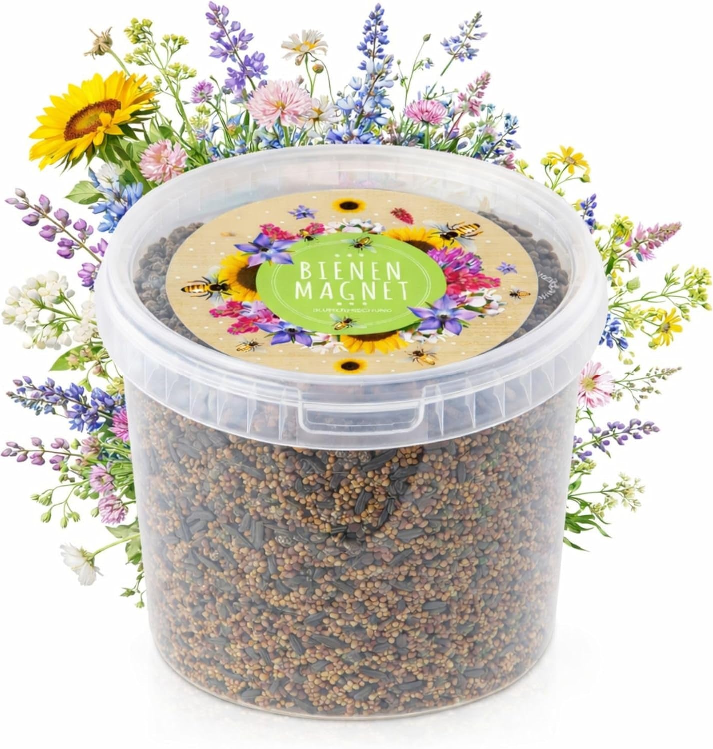100 g de semințe de flori sălbatice pentru o pășune colorată pentru albine - Amestec vibrant și bogat în nectar de semințe de flori sălbatice pentru albine și fluturi (include eBook GRATUIT)