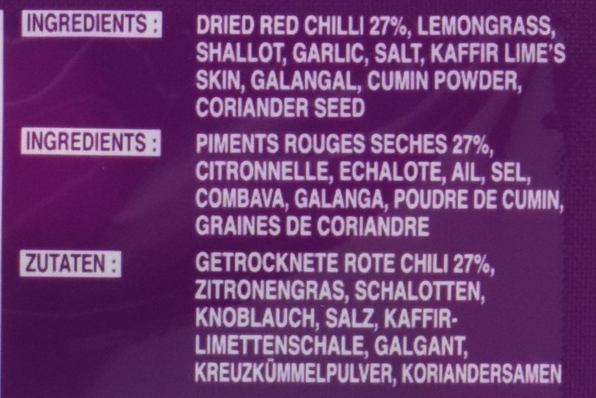 Cock Currypaste Panang, mittlere Schärfe, authentisch thailändisch Kochen, natürliche Zutaten, vegan, halal und glutenfrei (1 x 50 g)