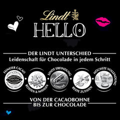 Lindt HELLO Cheesecake cu căpșuni și ciocolată | Baton 100g | Ciocolată cu lapte cu umplutură de cremă de quark cu căpșuni | Baton de ciocolată | Cadou de ciocolată (Pachet de 5)