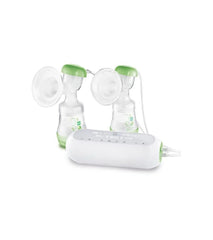 MAM - Elektrische Doppel-Milchpumpe – 2-In-1-Milchpumpe Mit 9 Intensitätsstufen Und 3 Stunden Akkulaufzeit – 2 Easy Start Anti-Colic Flaschen & 2 Vorratsdosen Inklusive – Grün Accesorii Hrana si Alaptare Bebe Naty Shop