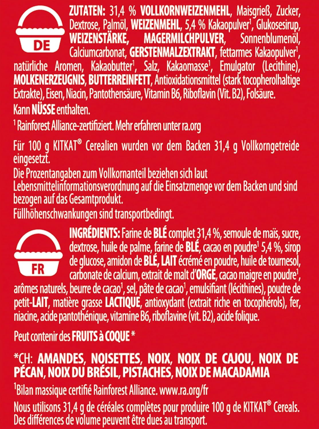 Cereale Nestlé, cereale crocante pentru micul dejun cu napolitană tipică și ciocolată delicioasă, 1 pachet (1 x 330g)