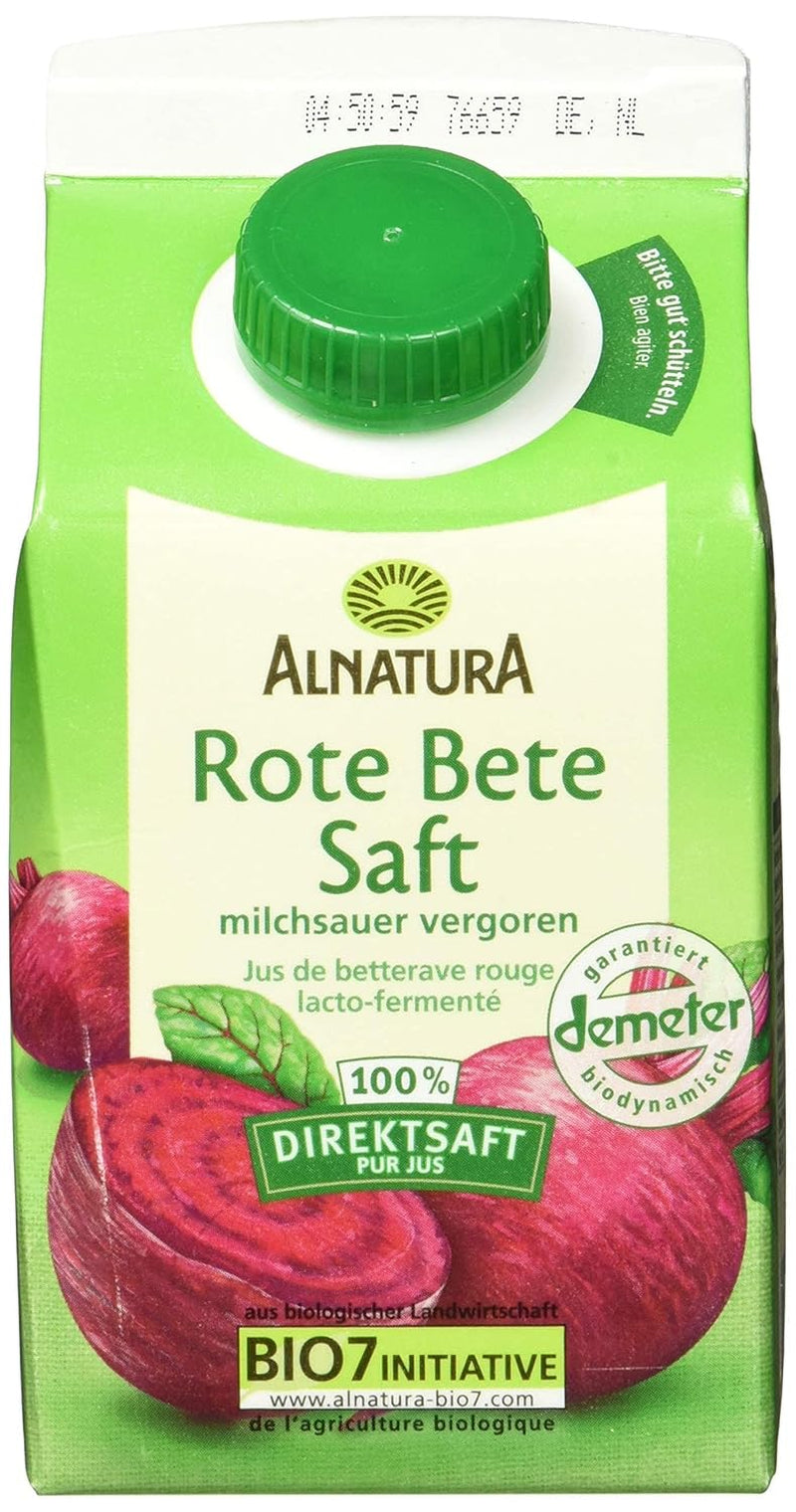 Suc de sfeclă roșie organic, fermentat cu acid lactic (1 x 500 ml)