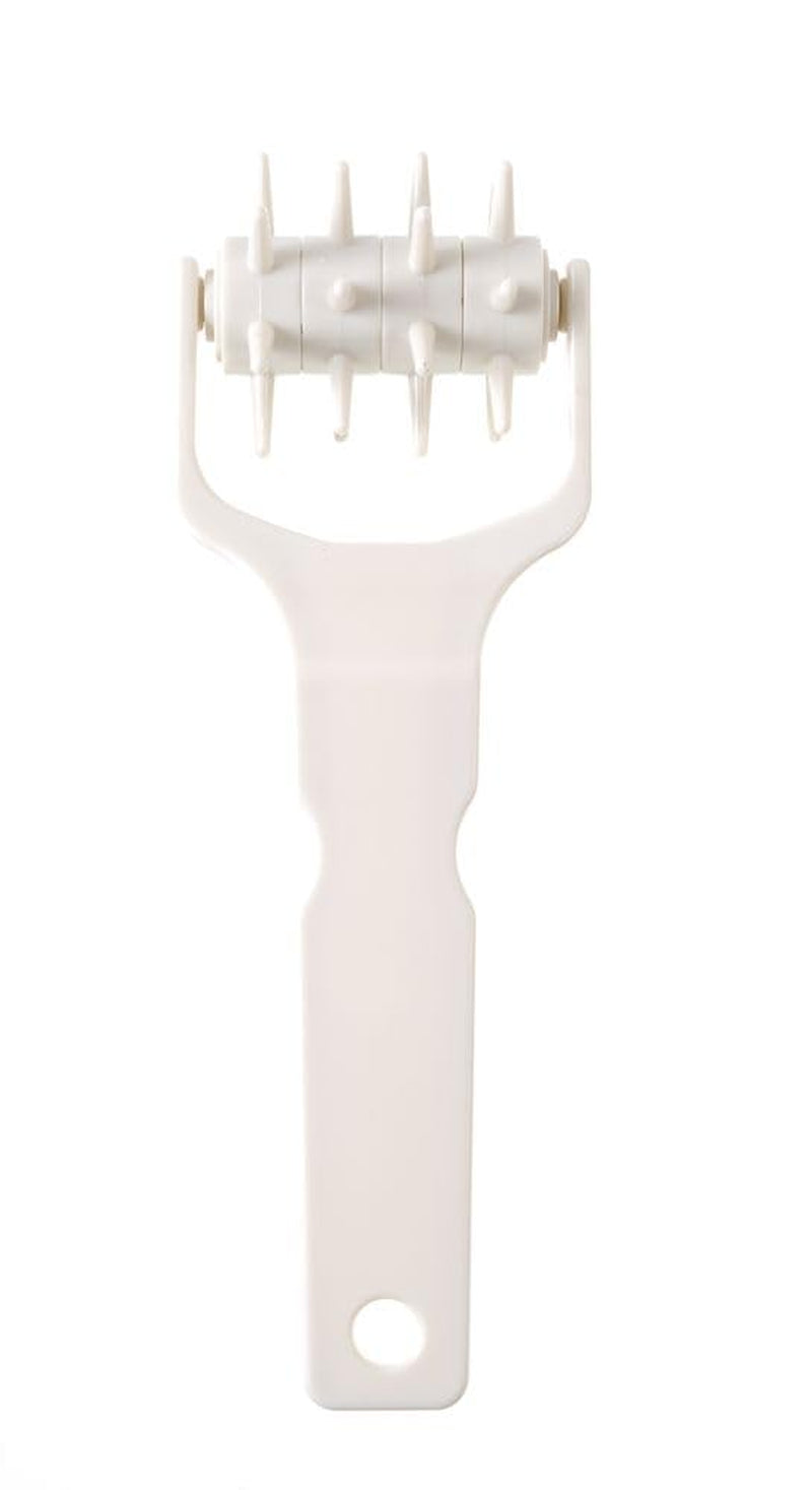 Rolă de aluat HENDI, tăietor de aluat, tăietor cu grilaj pentru aluat, pentru blaturi umede de prăjituri și aluat de patiserie, precum și aluat de pizza, 77x210mm, polipropilenă